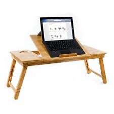 Tablet Aleratec Natural Bambú Laptop Soporte de Refrigeración con Ventilador Mesa de Escritorio segunda mano  Embacar hacia Mexico