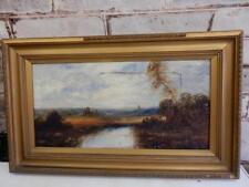 Used, really old PAINTING antique oil landscape signed for sale  Shipping to Canada