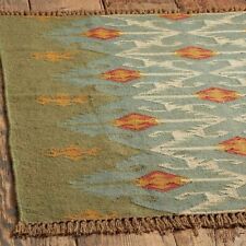 Alfombra rectangular de lana yute aldea india vintage Kilim alfombra tejida a mano segunda mano  Embacar hacia Argentina