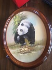 framed painting oil panda for sale  Huntington Beach