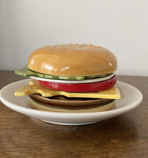 Vintage Jam Inc  Hamburger Cheeseburger Coaster Set by Jo Anne Marquardt 1979 for sale  Shipping to South Africa
