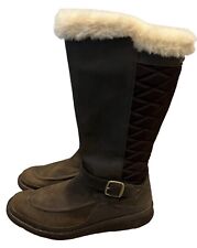 Merrell Tremblant Ezra Women Size 8.5 Brown Leather Tall Polar Waterproof Boot for sale  Shipping to South Africa