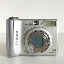 Canon PowerShot A520 4.0MP Digital Camera Silver Point and Shoot TESTED for sale  Shipping to South Africa