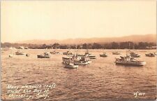 Barcos de pesca RPPC Monterey CA na baía década de 1940 comprar usado  Enviando para Brazil