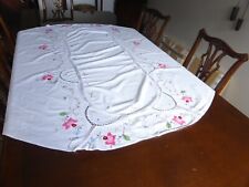 White oval tablecloth for sale  LLANDEILO