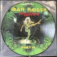 RARO Iron Maiden Scream For Me Saint Etienne Disco de Metal Reino Unido Disco Vinilo segunda mano  Embacar hacia Argentina