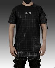 Usado, Camiseta táctica para hombre Techwear negra Cyberpunk Holygrail H-G CAMISETAS.02/BLCK segunda mano  Embacar hacia Argentina
