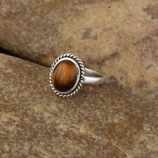 Used, Sterling Silver 925 Tigers Eye Ring Valentines Day Gift Jewelry O113 for sale  Shipping to South Africa