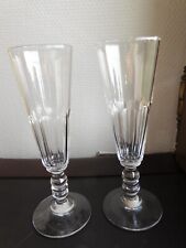 Flutes anciennes cristal d'occasion  Ussac