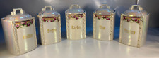 Mepoco Ware "Lusterware" Made in Germany: Lot of 5 Kitchen Canisters for sale  Shipping to South Africa