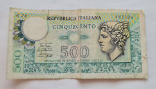 Italienische banknote 500 gebraucht kaufen  Varel