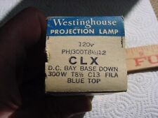 Vintage Westinghouse Blue Top Projector Lamp CLX 120V 300W - NOS = New Old Stock for sale  Shipping to South Africa