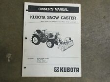 Kubota B748 A B 748 Snow Blower owners & parts & maintenance manual for sale  New Castle