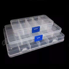 Caixa organizadora de joias transparente componente plástico recipiente armazenamento 15/10/24/36 comprar usado  Enviando para Brazil