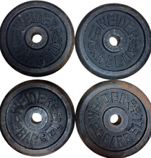 WEIDER BARBELL PLATES 10LB LOT OF 4 for sale  Shipping to South Africa