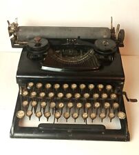 Antique Vintage Typewriter. Black Retro Portable Collectible Russian keyboard, used for sale  Shipping to South Africa