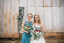 steel blue bridesmaids dress for sale  Waco