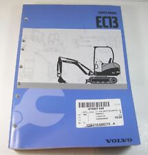 VOLVO EC13 Escavadeira Hidráulica Trator Loja de Serviço Manual de Reparo Livro Catálogo  comprar usado  Enviando para Brazil