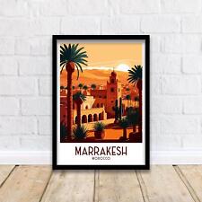 Marrakesh travel print for sale  Shipping to Ireland