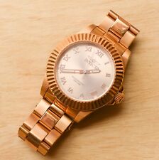 Clean INVICTA relógio de mergulho quartzo tom ouro rosa mostrador romano luminoso 16738 comprar usado  Enviando para Brazil