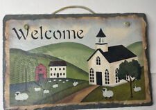 Rustic hand painted for sale  Shipping to Ireland