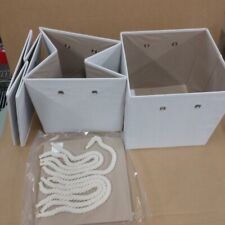 Caixas de armazenamento dobráveis - Pacote com 3 - Alças de corda resistentes - Caixa aberta - Novo comprar usado  Enviando para Brazil