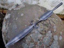 Vintage African Iron / Steel Ornated Hunting Head Spear Macondes Tribe Origin for sale  Shipping to South Africa