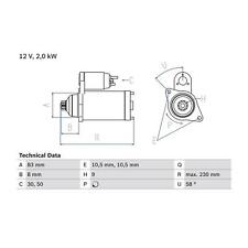 Cashback bosch starter for sale  BIRMINGHAM