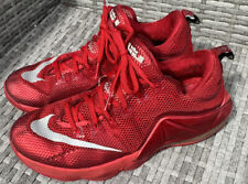 Nike Air Max Lebron 12 Low University Rojo Plata Zapatos 724557-616 Para Hombre 13 segunda mano  Embacar hacia Argentina