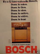 1981 bosch advertising d'occasion  Expédié en Belgium