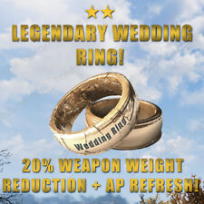 PC ⭐⭐ LEGENDARY WEDDING RING! 20% WEAPON WEIGHT REDUCTION + AP REFRESH! ⭐⭐ for sale  Shipping to South Africa