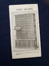 Catálogo Syracuse Cabinet Co muebles carta tarjeta documento archivador gabinetes c1900 segunda mano  Embacar hacia Mexico