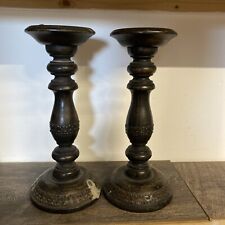 Large wooden candlesticks for sale  HUNTINGDON