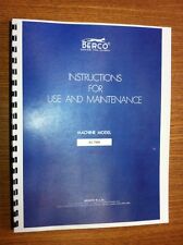 Berco AC750A Boring Bar Manual for sale  Shipping to South Africa