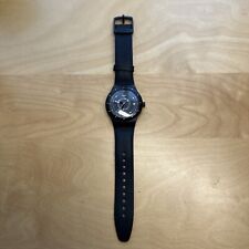 Swatch SISTEM51 relógio automático preto SUTB400 pulseira de couro preto com data unissex comprar usado  Enviando para Brazil