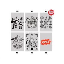 Christmas stencils set for sale  Shipping to Ireland