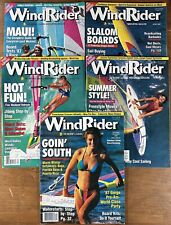 Vintage Lot (5) 1987 Wind Rider Magazine Windsurfing Sailboard Surfing HTF, used for sale  Shipping to South Africa