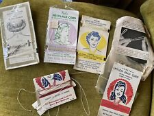 Vintage Lot Of 1950s Nylon Bead Cord For Necklace Repair Or Crafting-Estate! for sale  Shipping to South Africa
