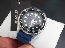 Usado, Relógio masculino Citizen Promaster mergulhador automático moldura preta mostrador azul NY0040-17L comprar usado  Enviando para Brazil