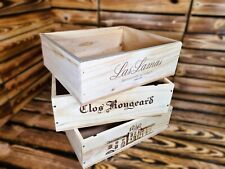 Wooden wine boxes for sale  LISS