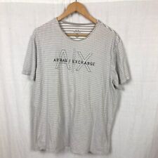 Camiseta masculina listrada manga curta A/X Armani Exchange 100% algodão tamanho XXL comprar usado  Enviando para Brazil