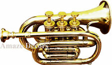Usado, Vintage poliert Messing Signalhorn Instrument Tasche Trompete Flügel Horn &... comprar usado  Enviando para Brazil