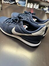 Nike ID Internationalist Shoes Blue Navy White CUSTOM Suede Mens 11.5 for sale  Shipping to South Africa