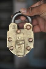 Vintage Brass & Copper Jay Hind Push Button Solid Heavy Tricky/Puzzle Padlock for sale  Shipping to South Africa