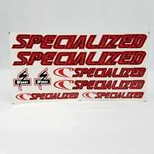 Specialized Decals Frame Sticker Set Bicycle Cycling Red Black  for sale  Shipping to South Africa