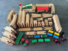 Used, Genuine BRIO Wooden Trains and Tracks - approximately 120 pieces for sale  Shipping to South Africa