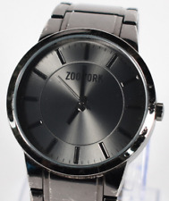 Relógio analógico masculino Zoo York redondo pulseira de metal Gunmetal grande 45mm #H044 comprar usado  Enviando para Brazil