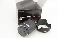 Para Nikon AF Sigma DC 18-200 mm F/3, 5-6,3, embalaje original (caja) segunda mano  Embacar hacia Spain