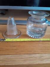 Vintage glass inkwell for sale  GRIMSBY