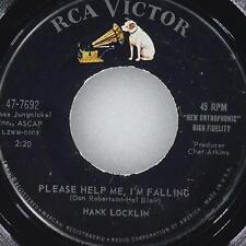 HANK LOCKLIN Please Help Me, I'M Falling RCA VICTOR 47-7692 en muy buen estado + 45 rpm 7" 1960, usado segunda mano  Embacar hacia Argentina
